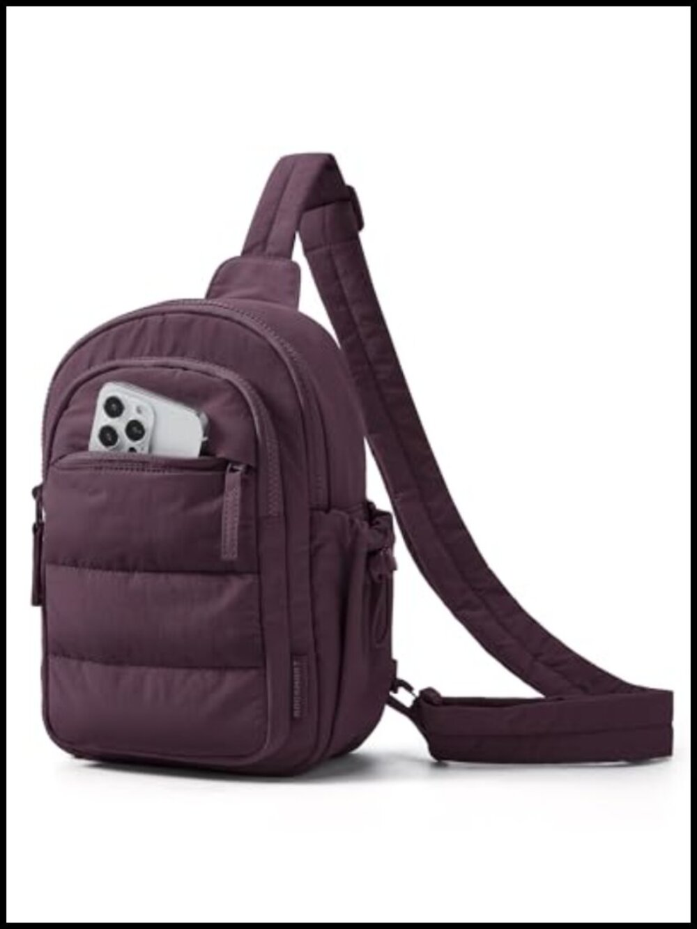 Small Puffer Sling Bag Crossbody Hobo RFID Adjustable Strap Water-Resistant